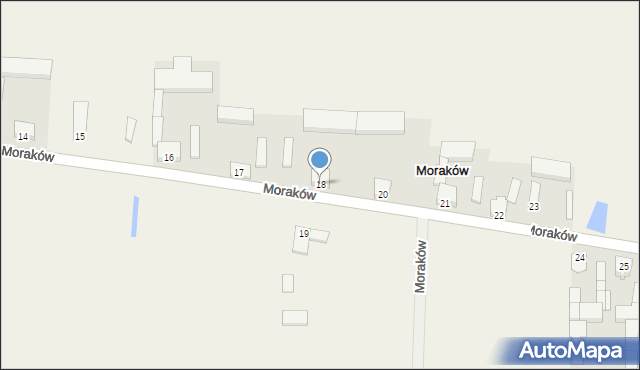 Moraków, Moraków, 18, mapa Moraków