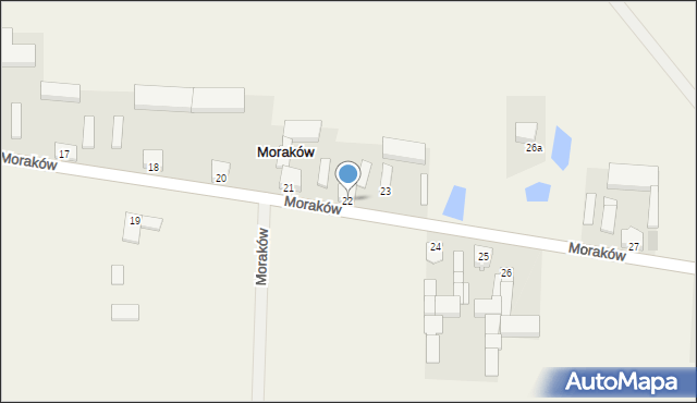 Moraków, Moraków, 22, mapa Moraków