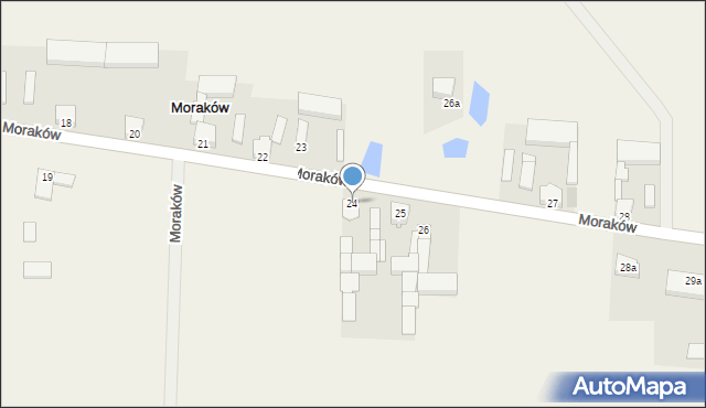 Moraków, Moraków, 24, mapa Moraków