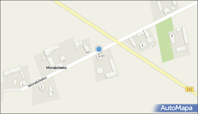 Morakówko, Morakówko, 5, mapa Morakówko