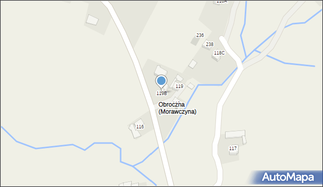 Morawczyna, Morawczyna, 119B, mapa Morawczyna