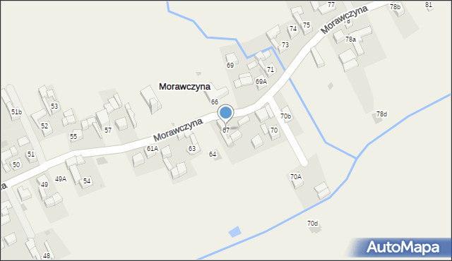 Morawczyna, Morawczyna, 67, mapa Morawczyna