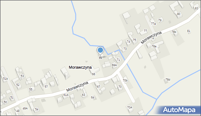 Morawczyna, Morawczyna, 69, mapa Morawczyna