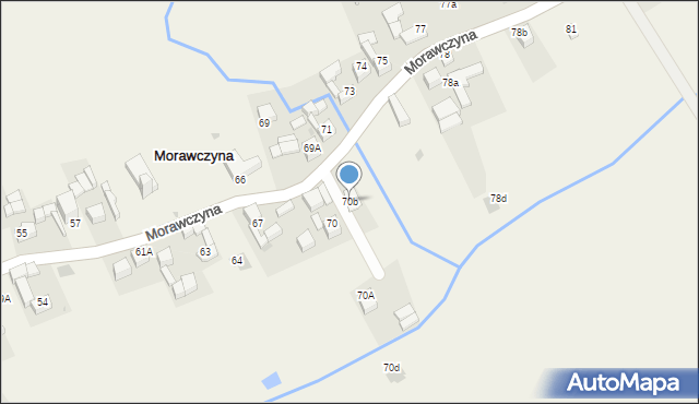 Morawczyna, Morawczyna, 70b, mapa Morawczyna