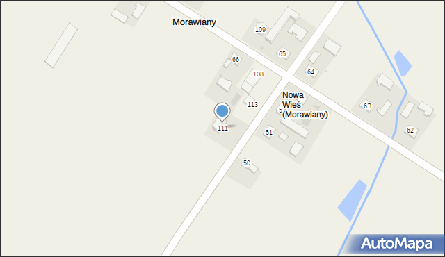 Morawiany, Morawiany, 111, mapa Morawiany