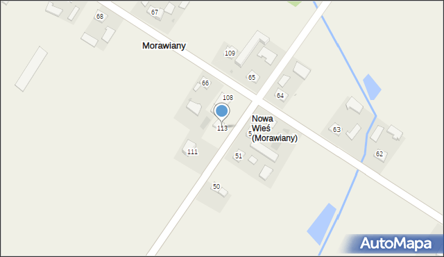 Morawiany, Morawiany, 113, mapa Morawiany