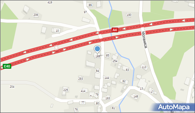 Morawica, Morawica, 149, mapa Morawica