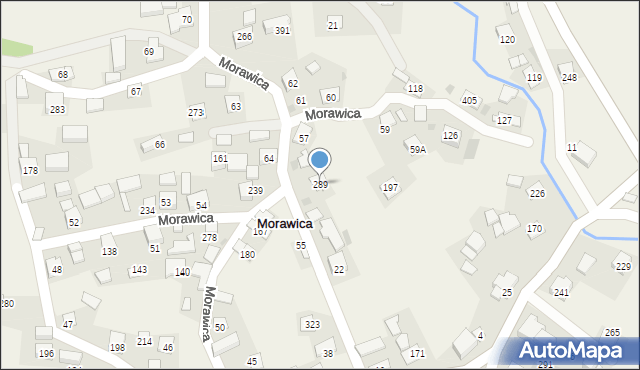 Morawica, Morawica, 289, mapa Morawica