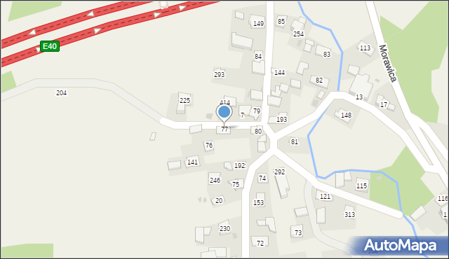 Morawica, Morawica, 77, mapa Morawica