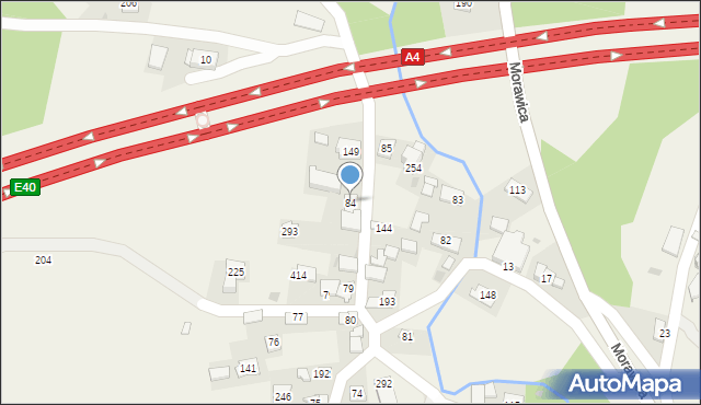 Morawica, Morawica, 84, mapa Morawica