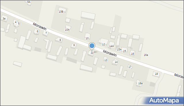 Morawin, Morawin, 11, mapa Morawin