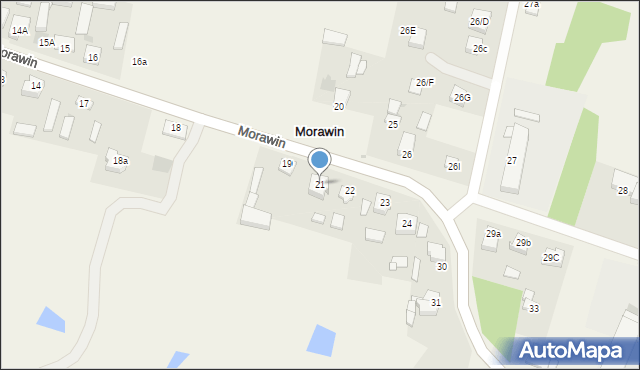 Morawin, Morawin, 21, mapa Morawin