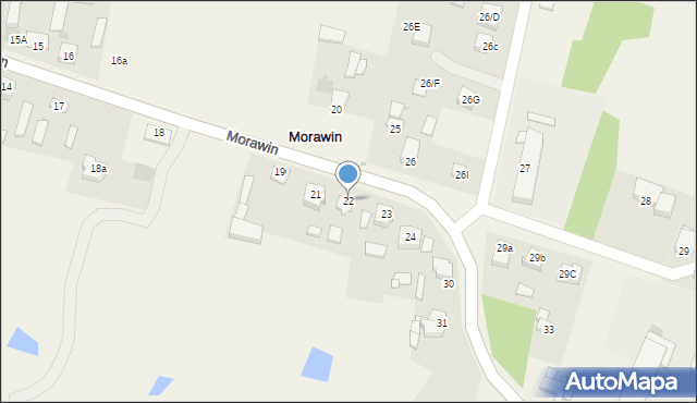 Morawin, Morawin, 22, mapa Morawin