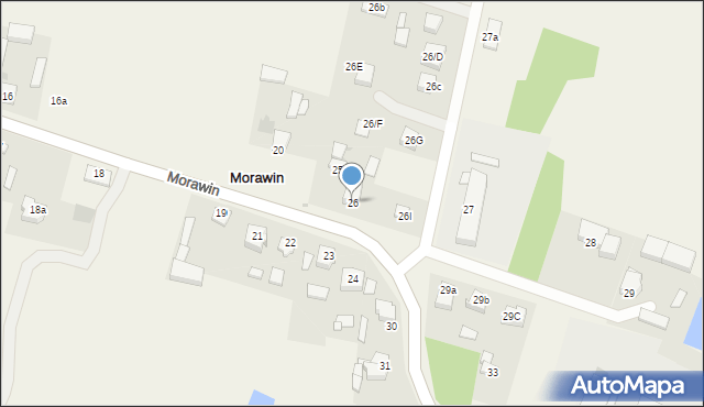 Morawin, Morawin, 26, mapa Morawin