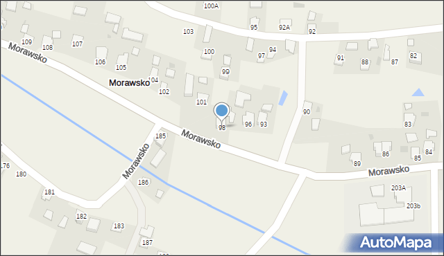 Morawsko, Morawsko, 98, mapa Morawsko