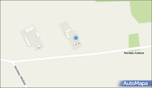Morawy Wielkie, Morawy Wielkie, 11, mapa Morawy Wielkie