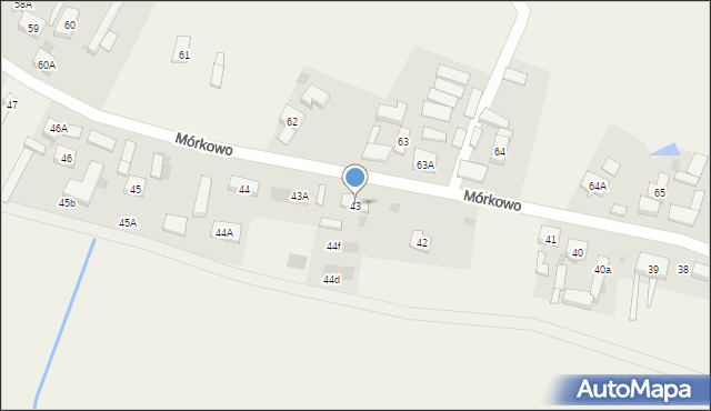 Mórkowo, Mórkowo, 43, mapa Mórkowo