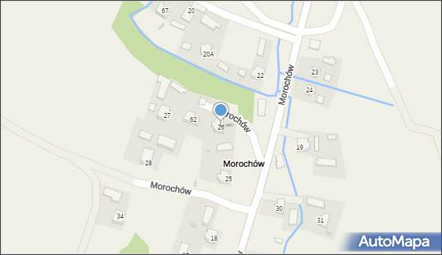 Morochów, Morochów, 26, mapa Morochów