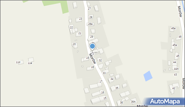 Morów, Morów, 31, mapa Morów