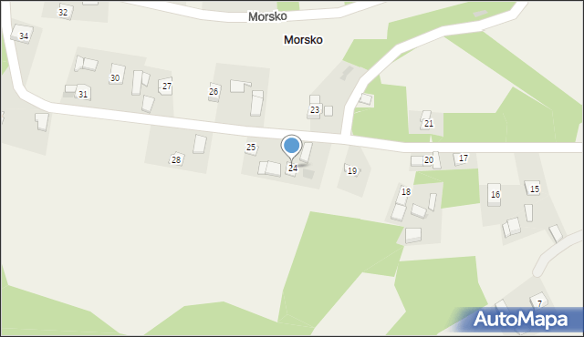 Morsko, Morsko, 24, mapa Morsko