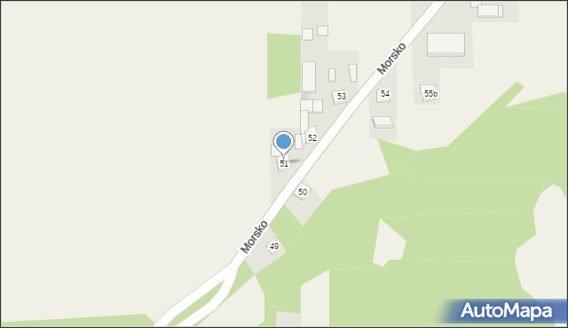 Morsko, Morsko, 51, mapa Morsko