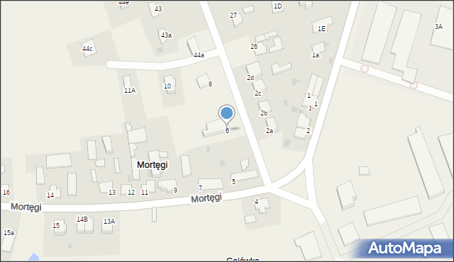 Mortęgi, Mortęgi, 6, mapa Mortęgi