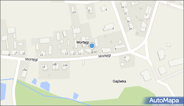 Mortęgi, Mortęgi, 9, mapa Mortęgi