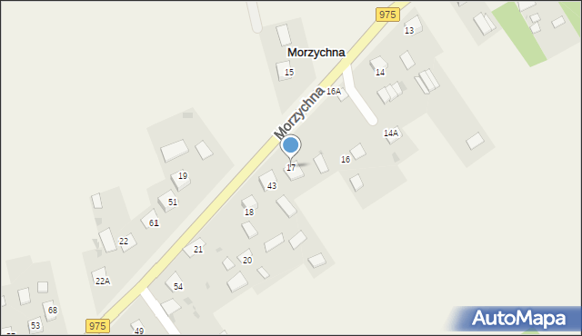 Morzychna, Morzychna, 17, mapa Morzychna