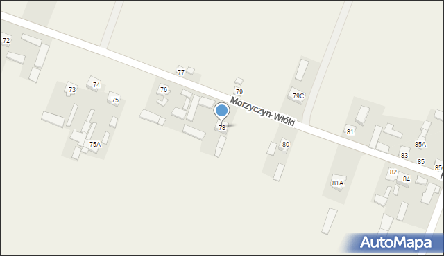 Morzyczyn-Włóki, Morzyczyn-Włóki, 78, mapa Morzyczyn-Włóki