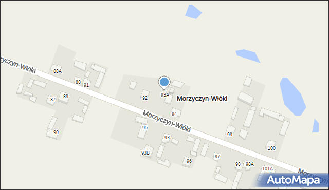 Morzyczyn-Włóki, Morzyczyn-Włóki, 93A, mapa Morzyczyn-Włóki