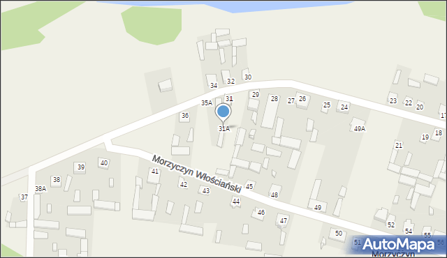 Morzyczyn Włościański, Morzyczyn Włościański, 31A, mapa Morzyczyn Włościański