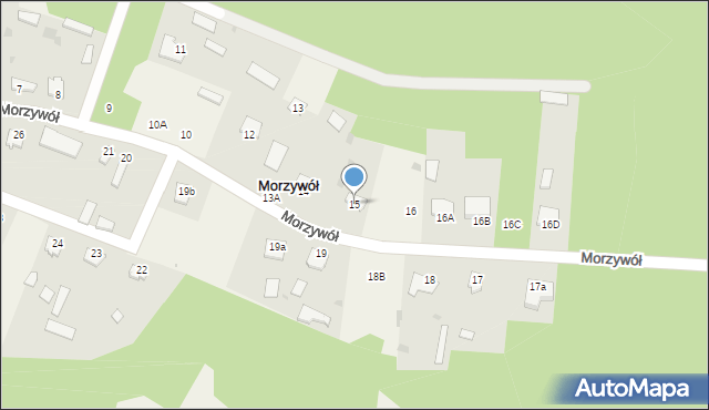 Morzywół, Morzywół, 15, mapa Morzywół