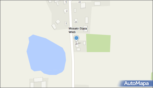 Mosaki-Stara Wieś, Mosaki-Stara Wieś, 24, mapa Mosaki-Stara Wieś