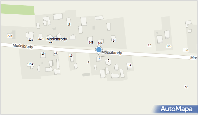 Mościbrody, Mościbrody, 7, mapa Mościbrody