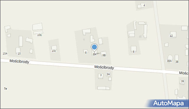 Mościbrody, Mościbrody, 8A, mapa Mościbrody