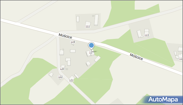 Mościce, Mościce, 117, mapa Mościce