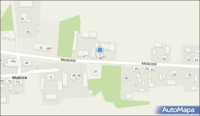 Mościce, Mościce, 49, mapa Mościce