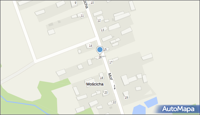 Mościcha, Mościcha, 16, mapa Mościcha