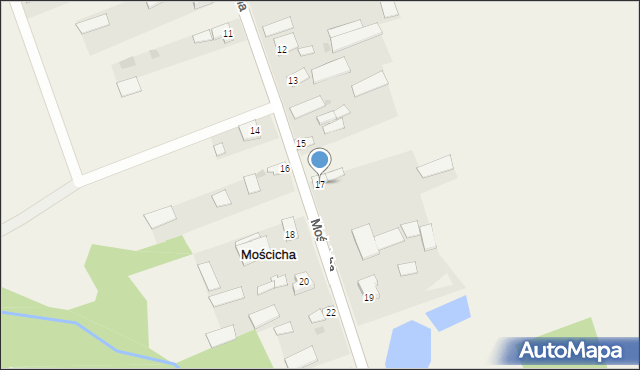 Mościcha, Mościcha, 17, mapa Mościcha