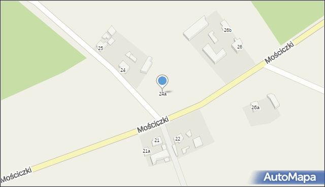 Mościczki, Mościczki, 24a, mapa Mościczki