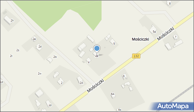 Mościczki, Mościczki, 4a, mapa Mościczki