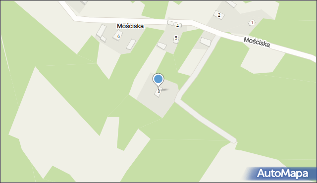 Mościska, Mościska, 3, mapa Mościska