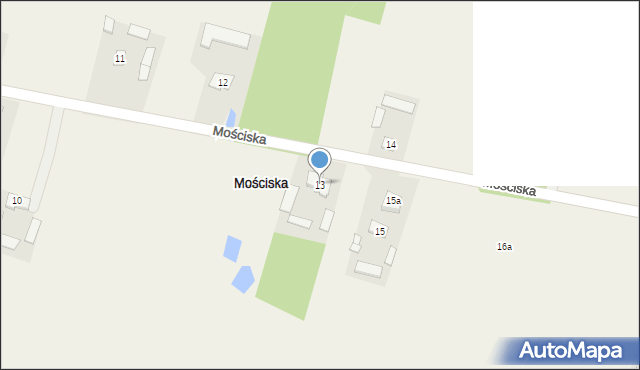 Mościska, Mościska, 13, mapa Mościska