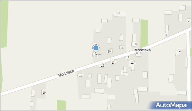 Mościska, Mościska, 12, mapa Mościska