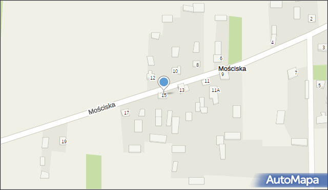 Mościska, Mościska, 15, mapa Mościska