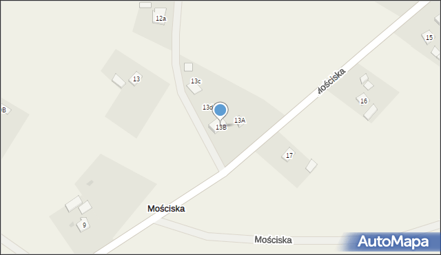 Mościska, Mościska, 13B, mapa Mościska