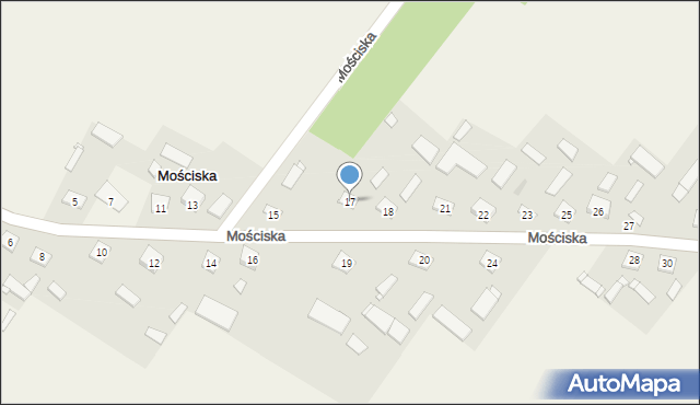 Mościska, Mościska, 17, mapa Mościska