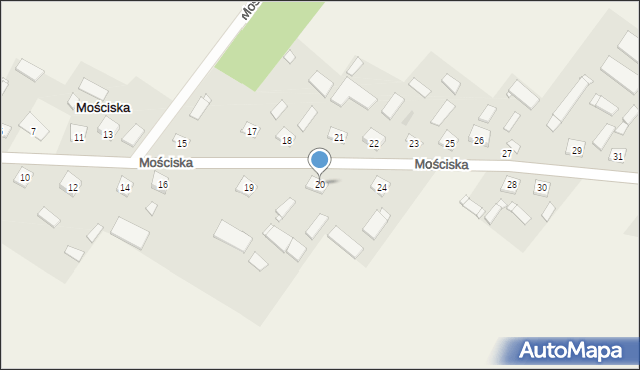 Mościska, Mościska, 20, mapa Mościska