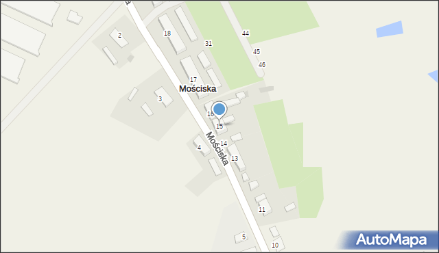 Mościska, Mościska, 15, mapa Mościska