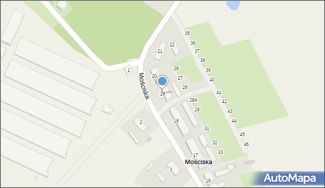 Mościska, Mościska, 19, mapa Mościska